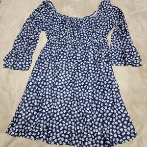 Floral Blue Kids Dress